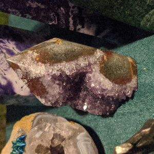 Amethyst Druzy tower (kiwi stalactite purple druzy) Rolling Stones